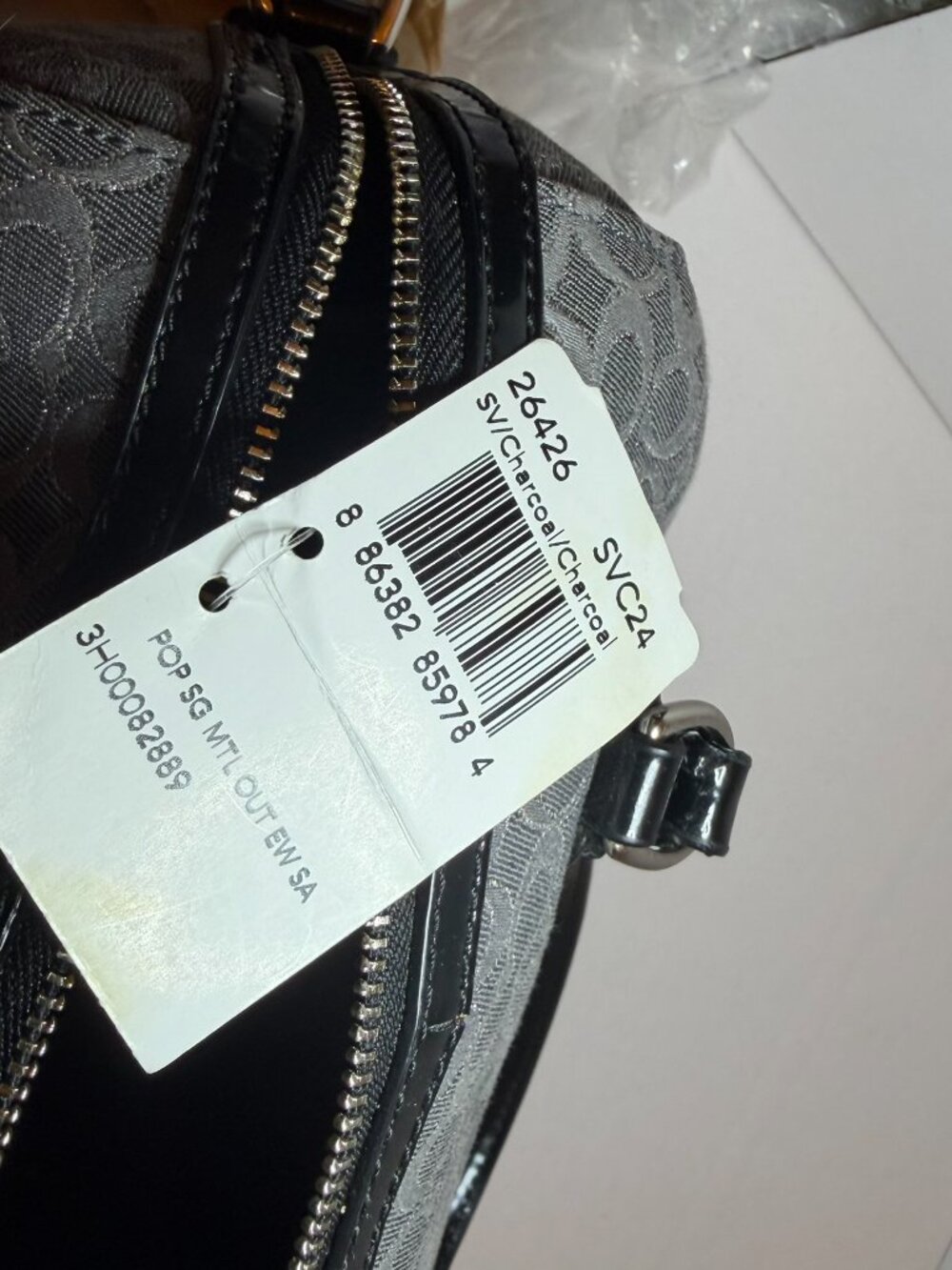 Coach Poppy Signature Metallic East West Satchel - NWT (Please Read Description) - Picture 4 of 14